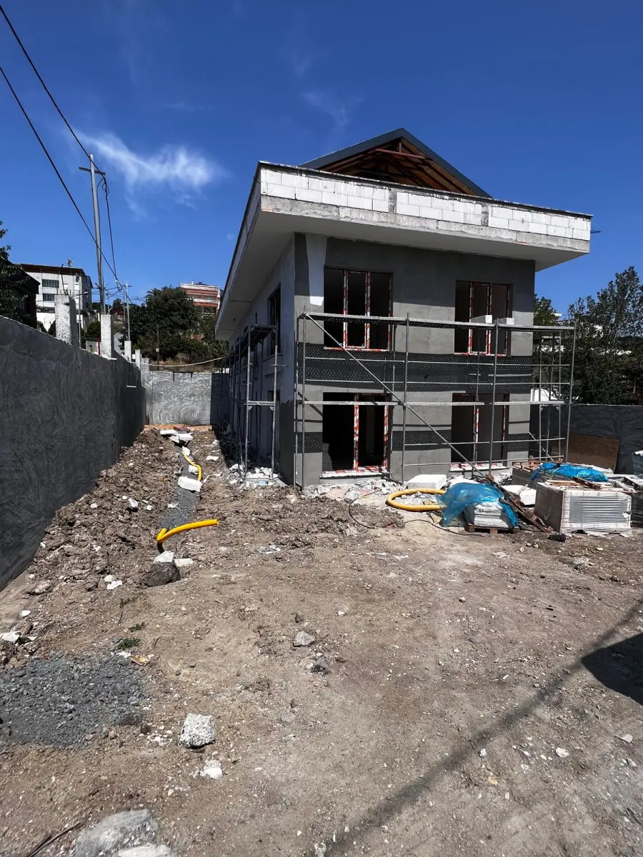 Villa dış cephe yalıtım ve doğrama uygulaması